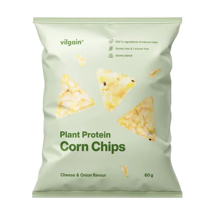 Vilgain Kukuřičné proteinové chipsy Cibule se sýrem 60 g